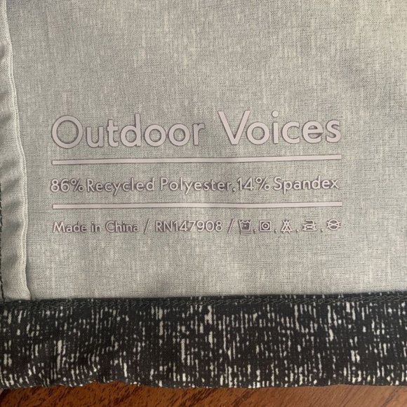 Outdoor Voices Lightweight Heather Grey 1/4 Zip Jacket Hooded Windbreaker Size s - Picture 5 of 12